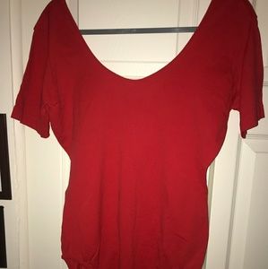 Red bodysuit